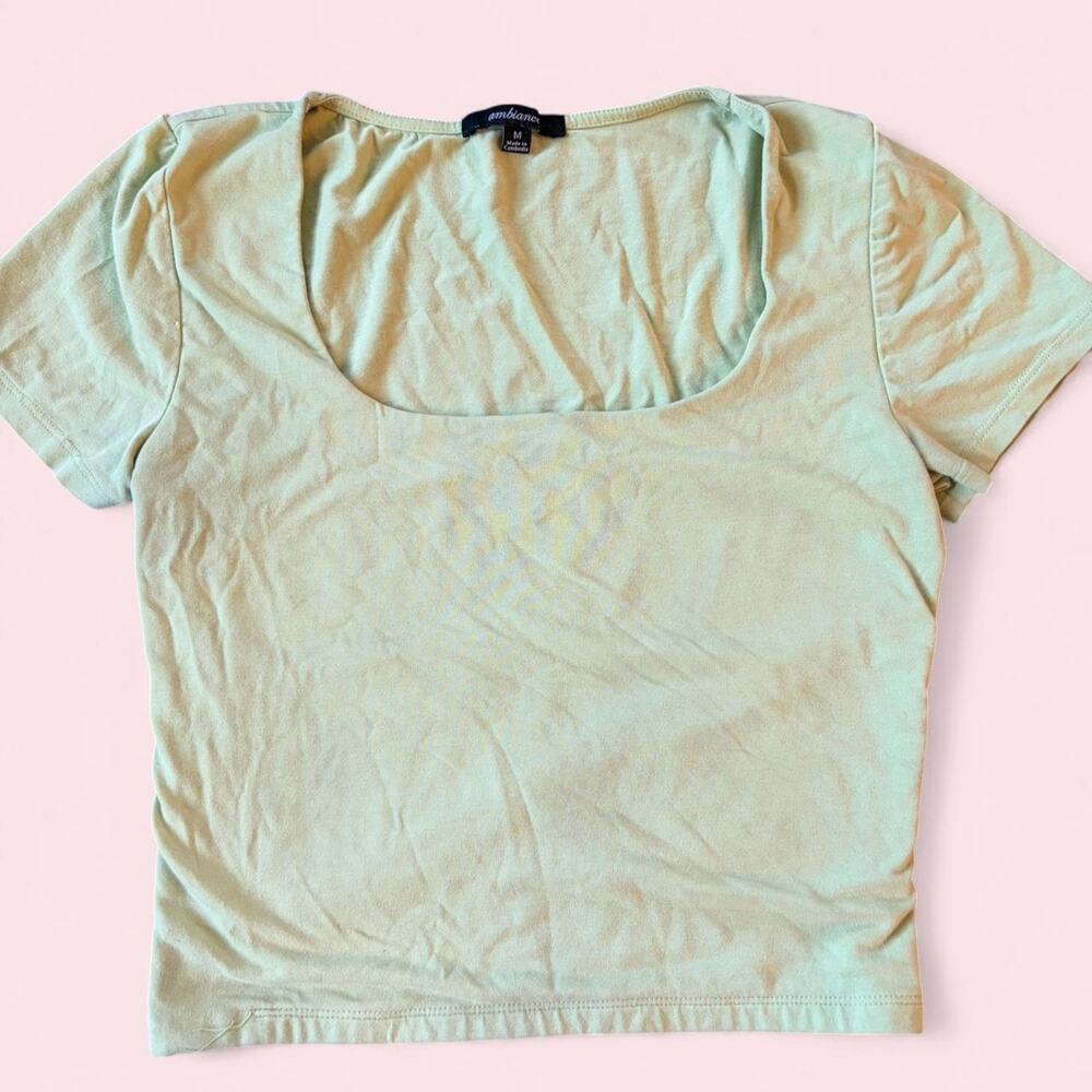 Light Green Ambiance Crop Top - Size M